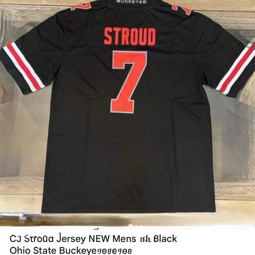 Nike Black and Red Men's Jersey